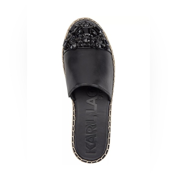 KARL LAGERFELD PARIS
Women Maxwell Rhinestone Espadrille Platform Slide … - Picture 2 of 7